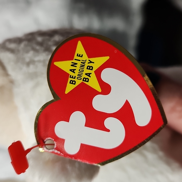 🕸Vintage Ty Beanie Baby Original Fleece The Lamb PVC Pellets 1996 - Picture 8 of 11